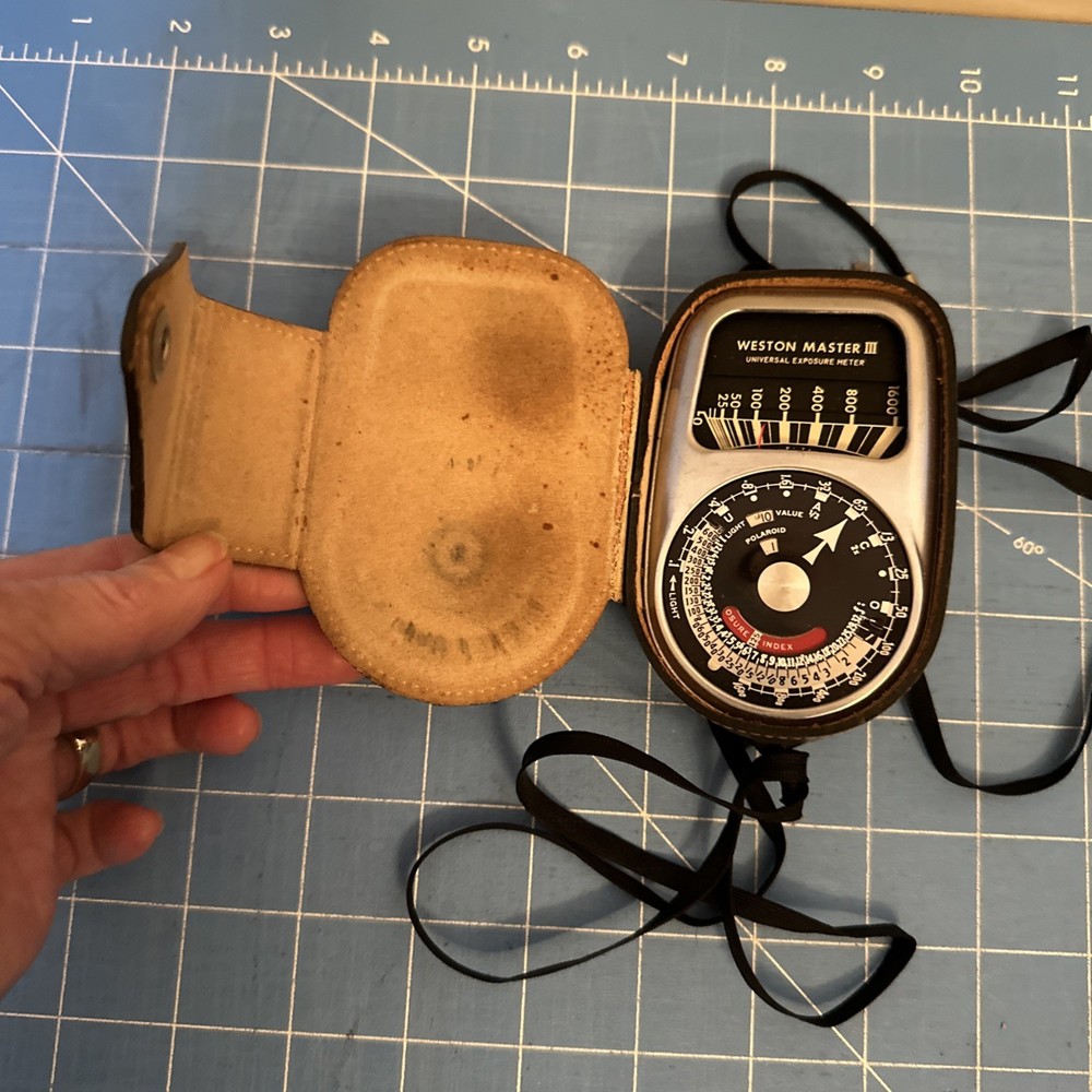 Weston Master III Universal Exposure Meter Model 737 Light Meter With Case