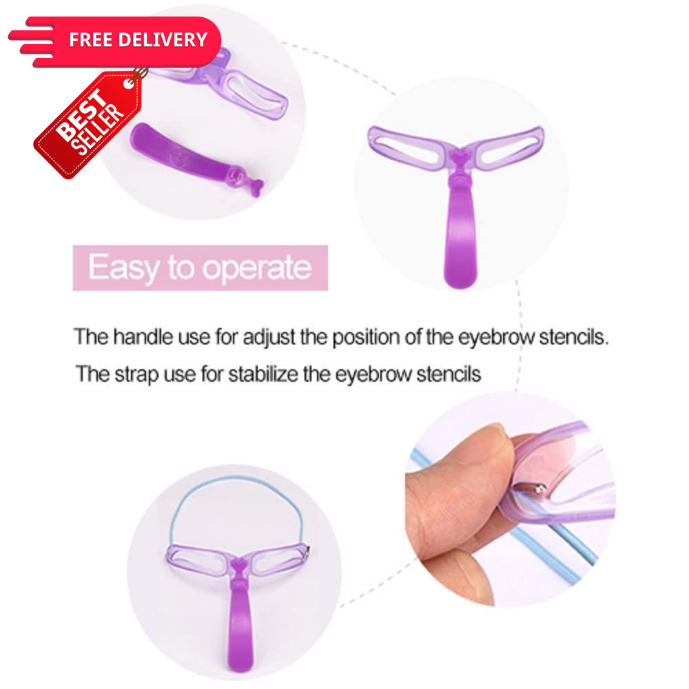 Amariver Eyebrow Stencils, Template, Medium (Pack of 1)