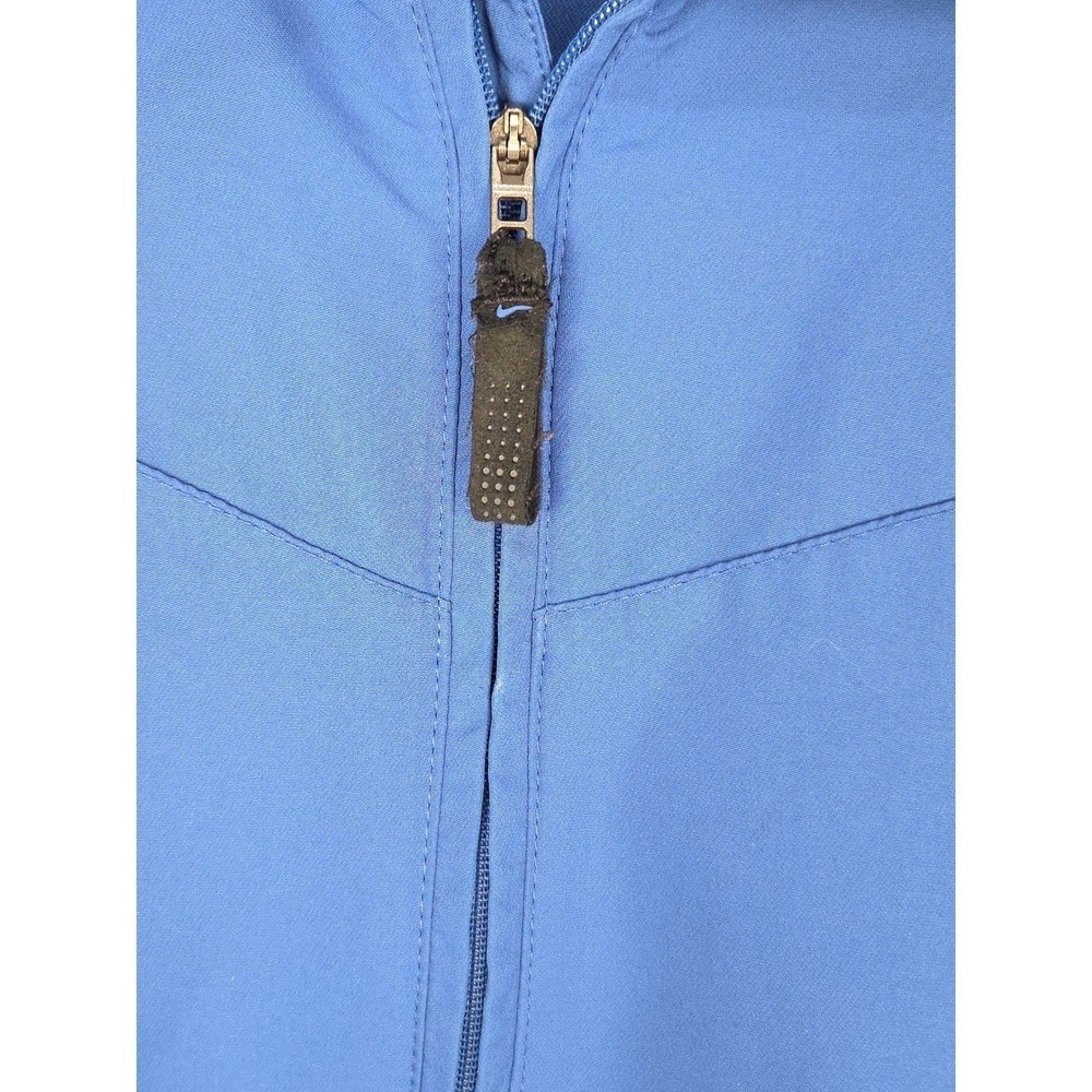 Nike Golf Windbreaker Mens Large Blue Pullover Jacket Quarter Zip Athletic