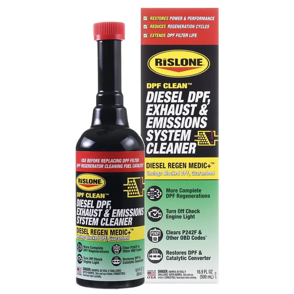 (2 pack) Rislone DPF Clean Diesel DPF, Exhaust & Emissions System Cleaner
