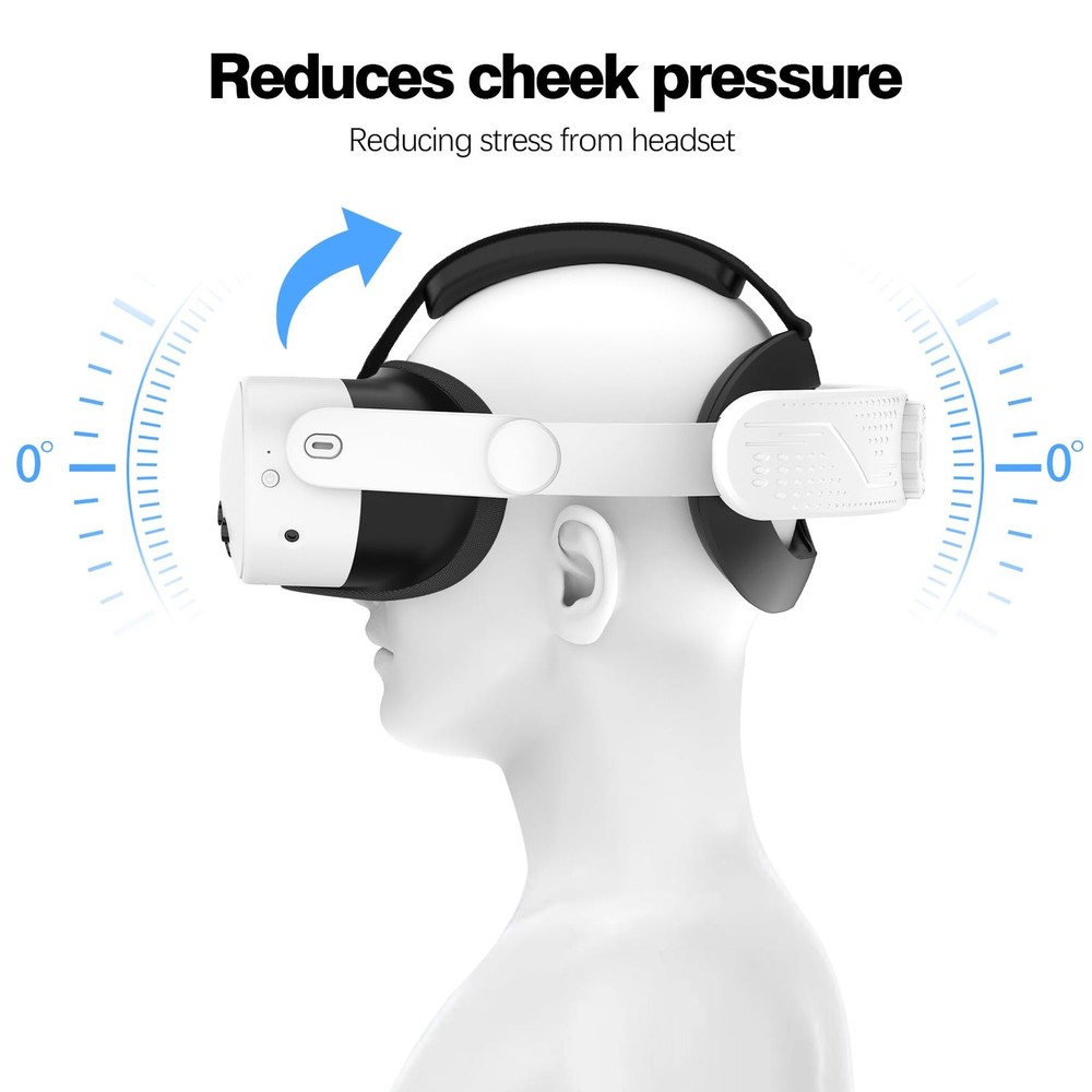Adjustable Comfort Head Strap for Meta Quest 3S - Lightweight, Balanced Design