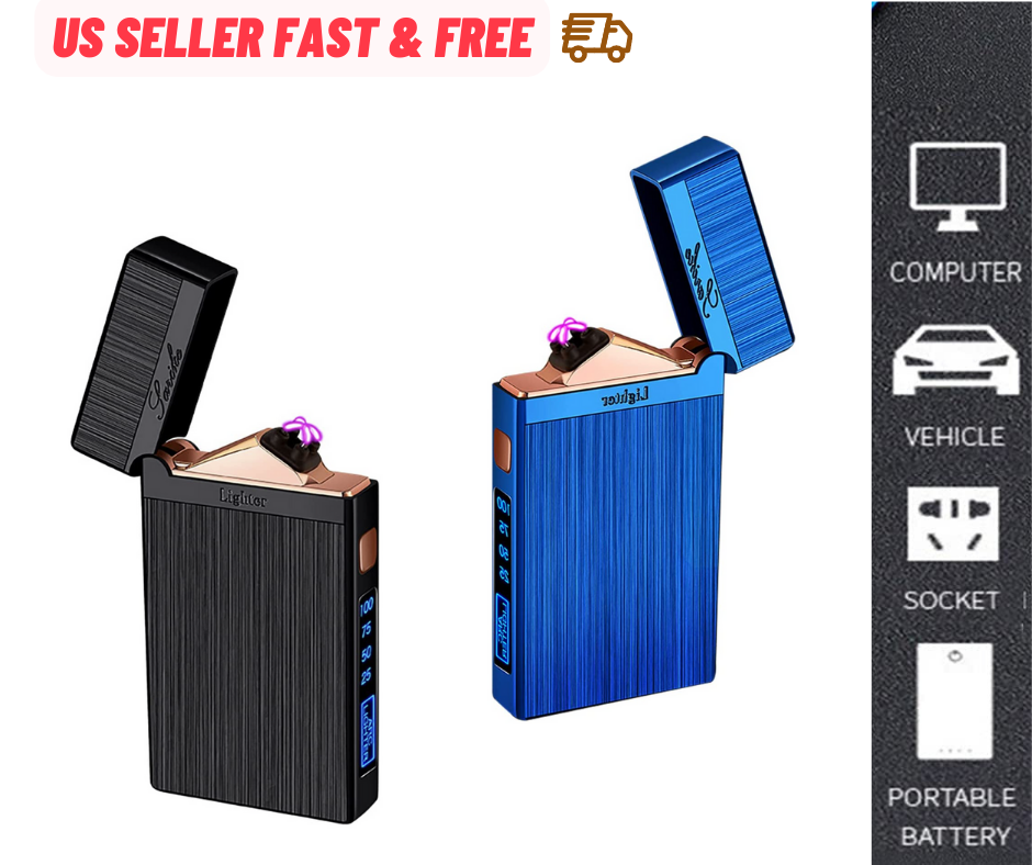 Electric Lighter Dual Arc Plasma USB Rechargeable 2020