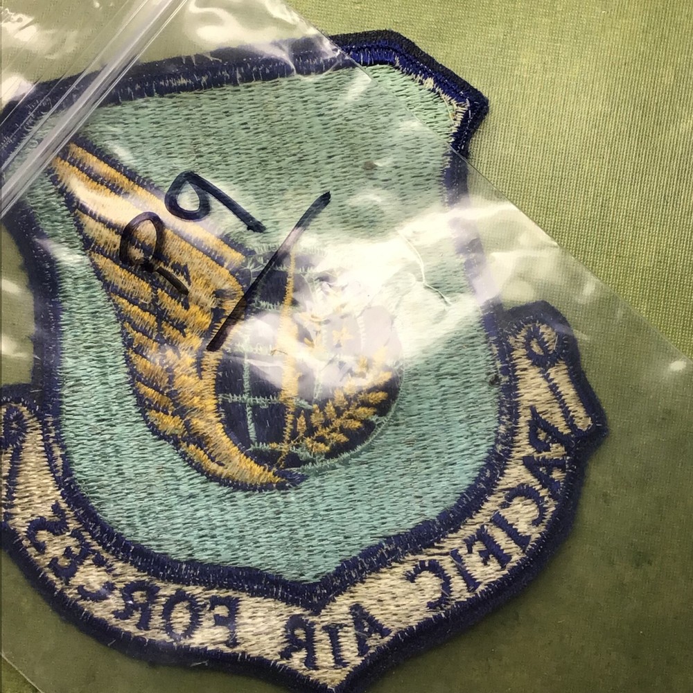 Original 1960's Blue Border USAF Pacific Air Forces Patch
