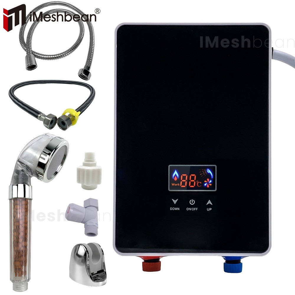 6500W Tankless Electric Hot Water Heater Instant Boiler On Demand Whole House