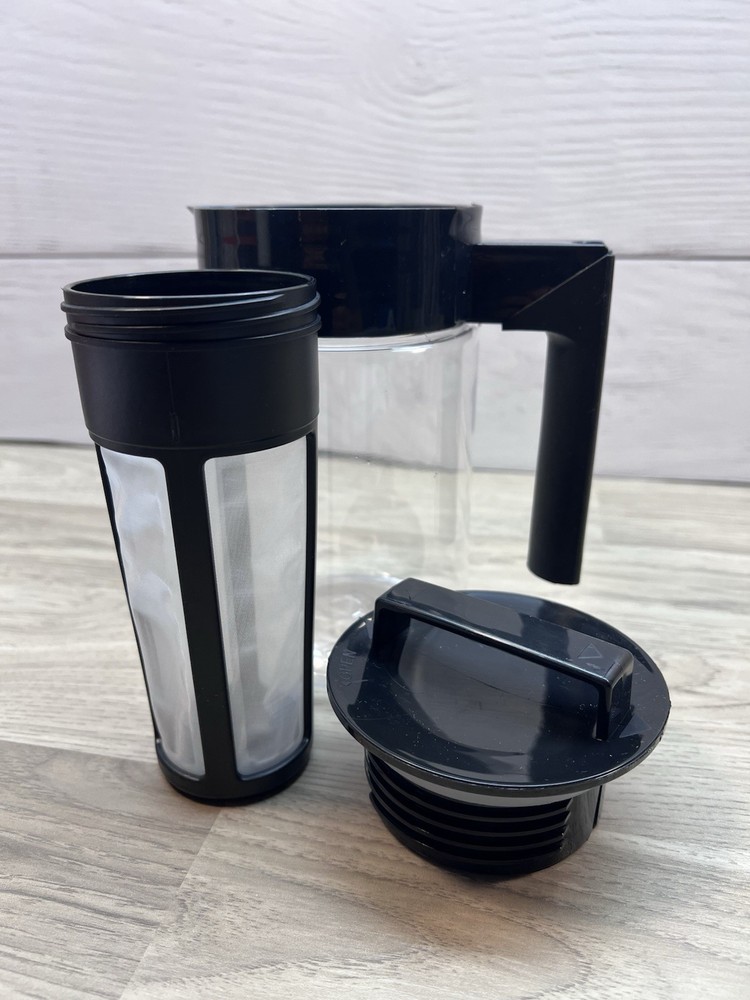 Cold Brew Coffee Ice Tea Maker 1qt Plastic Pitcher Mesh Filter Infuser