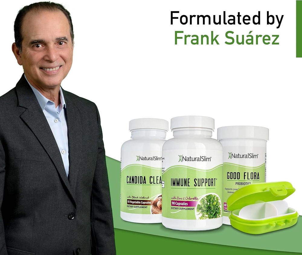 Naturalslim Candida Cleanse Support Supplements Bundle - Candiseptic Kit...