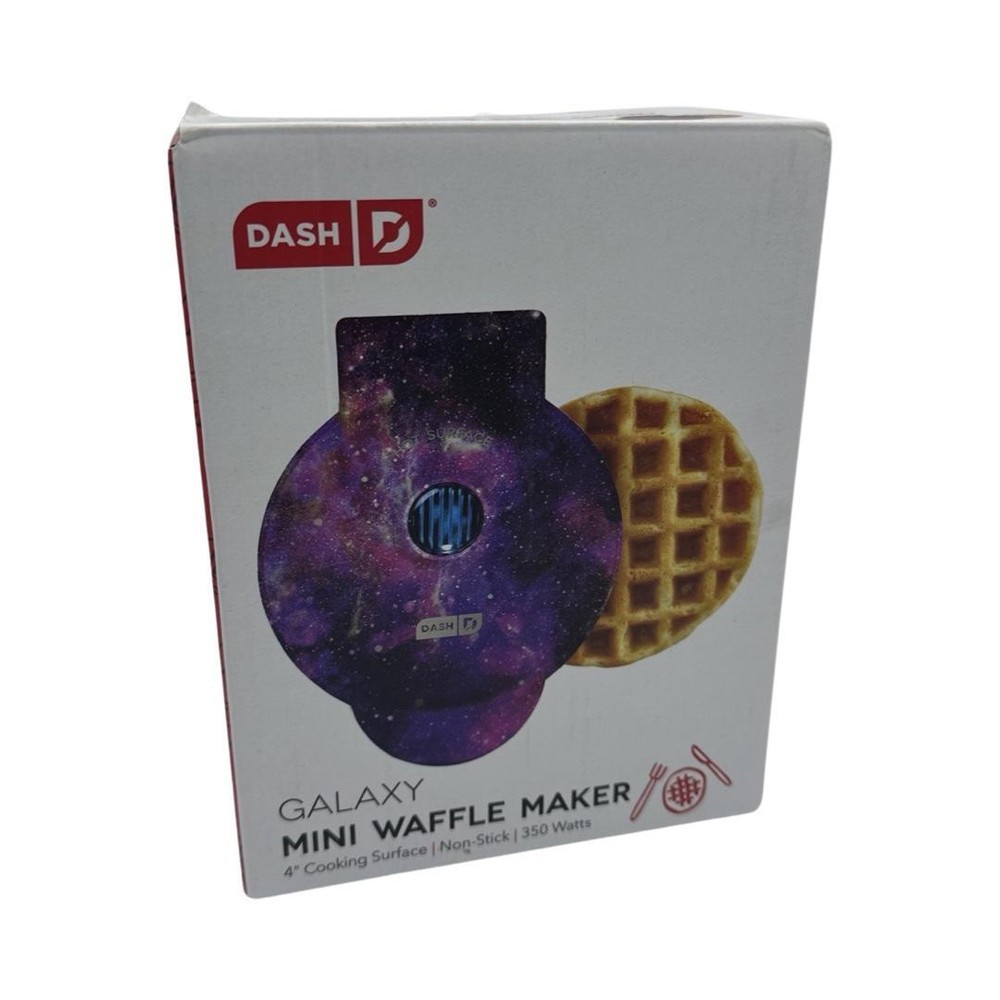 Dash Mini Waffle Maker Machine for Individuals, Purple Galaxy