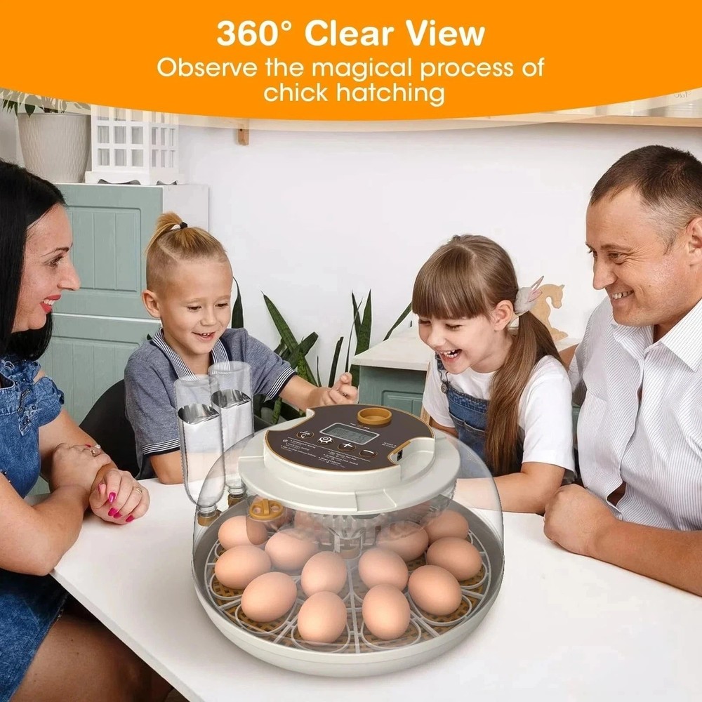 Incubators for Hatching Eggs,18 Egg Incubator with Automatic Egg Turning