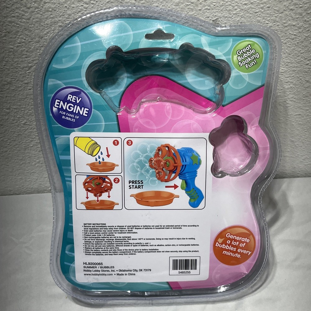 Bubble Cyclone Bubble Maker Fan Propelled New NIB