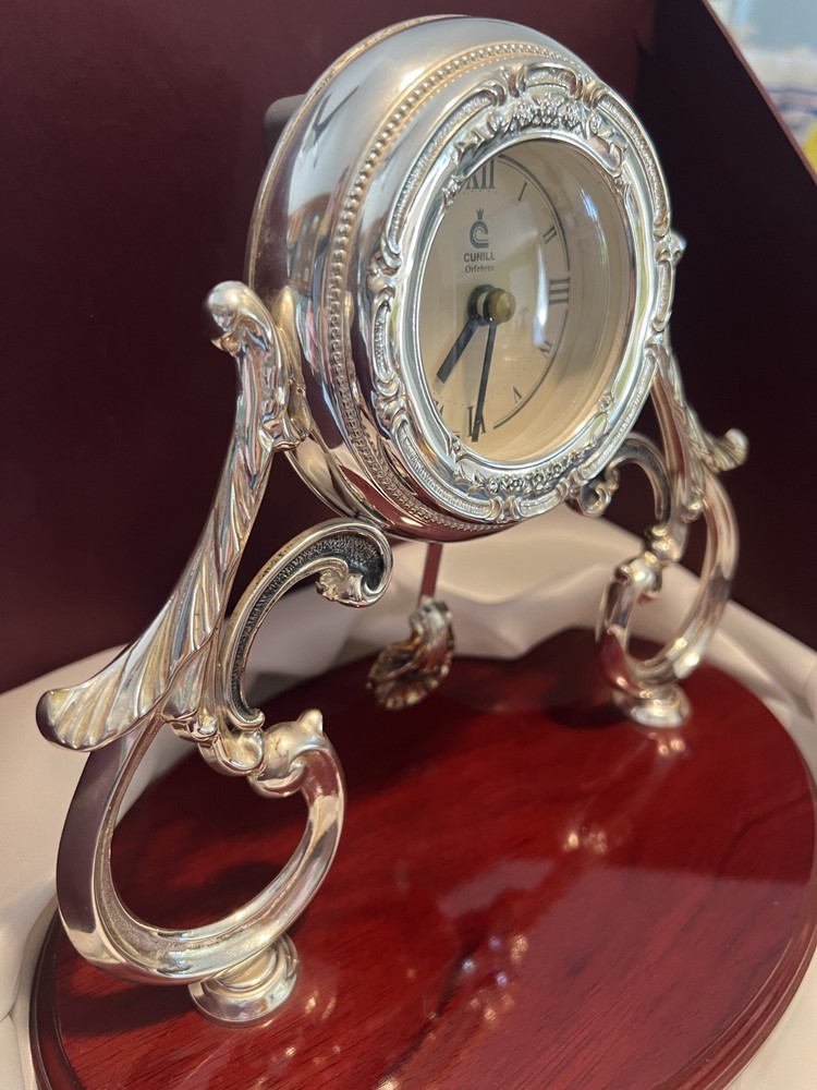 Sterling Silver 925 Clock CUNILL