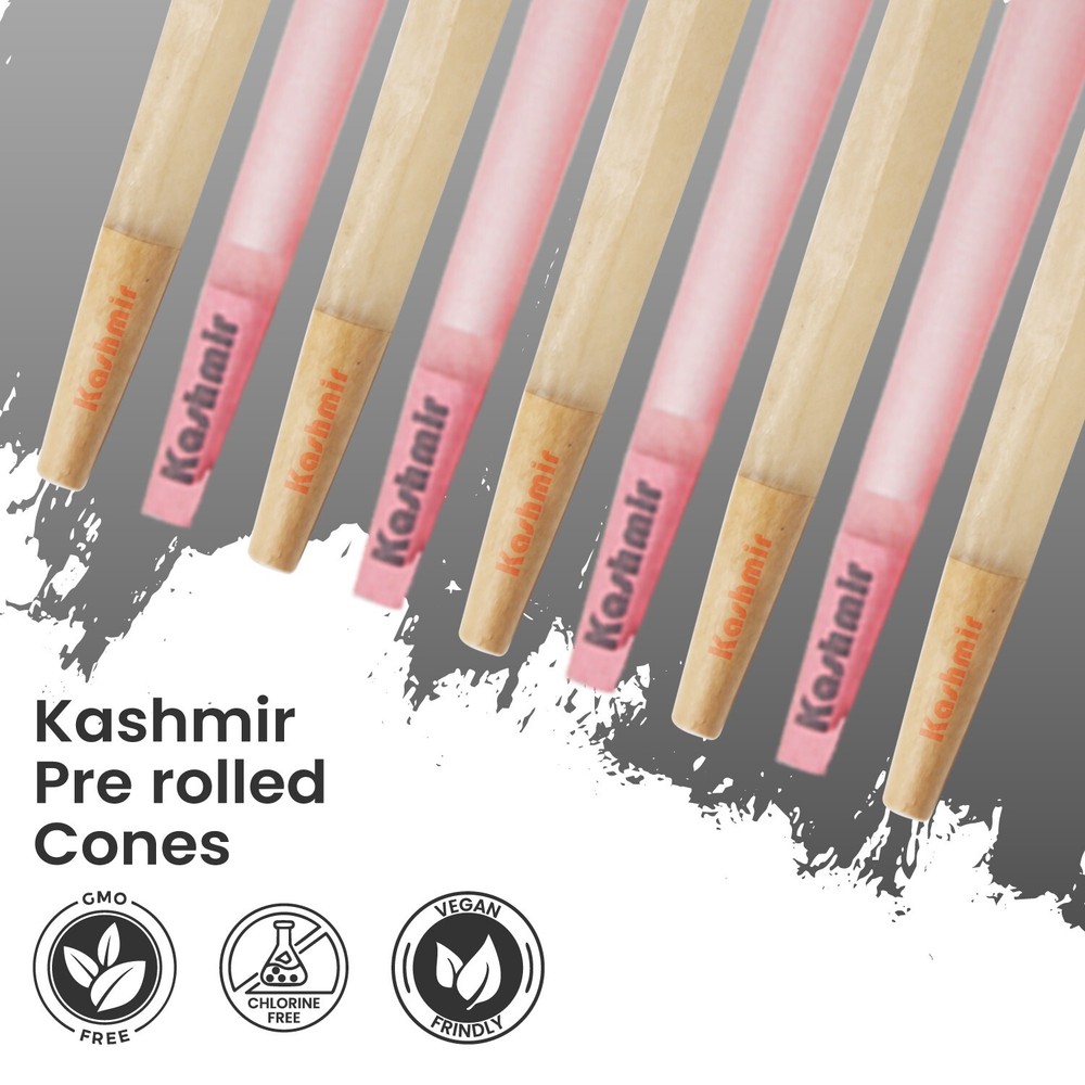 King Size Pre Rolled Cones Pink 200 Pack w/ Filter Tips Slow Burn Rolling Cones