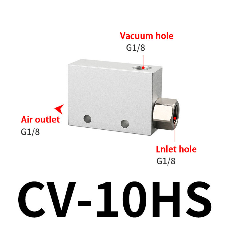 Vacuum Ejector Venturi Generator Nozzle Ejector Pneumatic Fitting CV-10/15/20/25