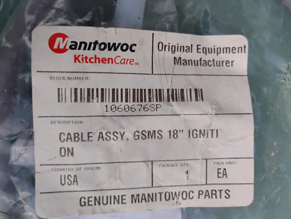 Frymaster 1060676SP Ignition Cable Assembly, Gsms 18