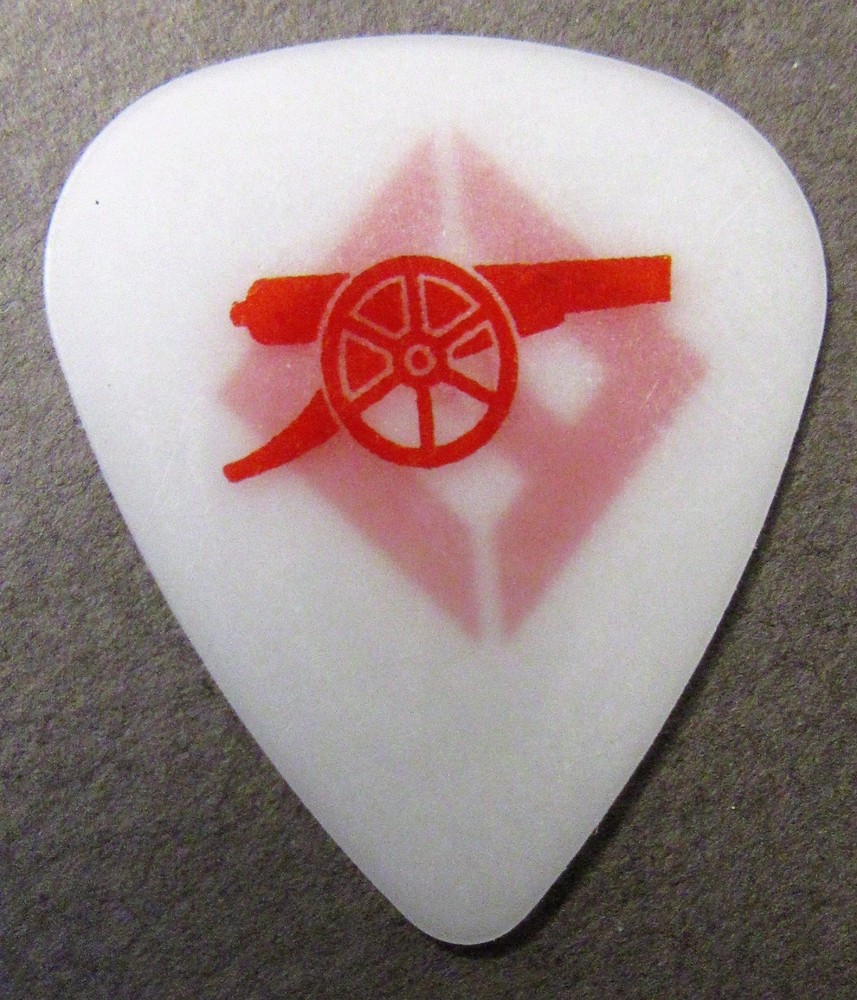 FOO FIGHTERS 2017 Tour guitar pick red on white with CANNON