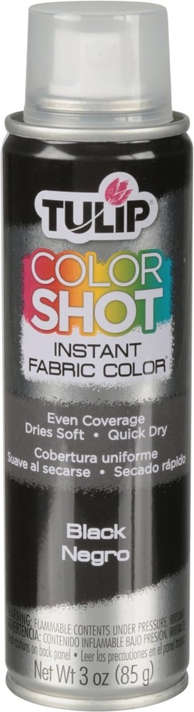 Versatile Black Fabric Spray Paint - 3oz for Creative Home and Apparel Projects