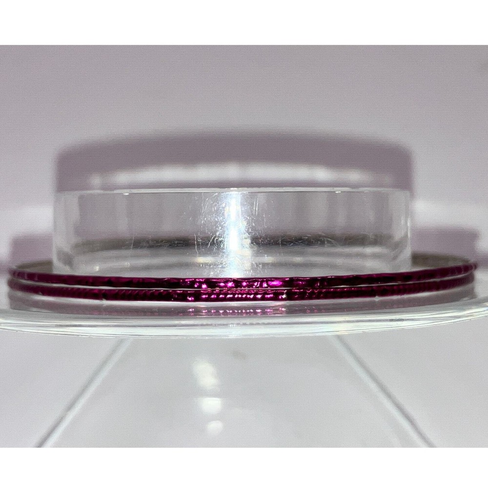 2 Purple Thin Textured 2 5/8" Bangle Bracelets!