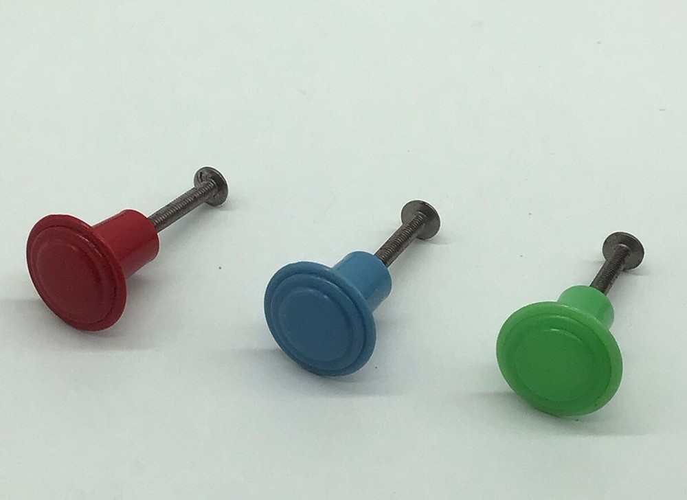 Vintage retro Red Plastic Cabinet Door Knob Drawer Pull (price is for 1 pull)