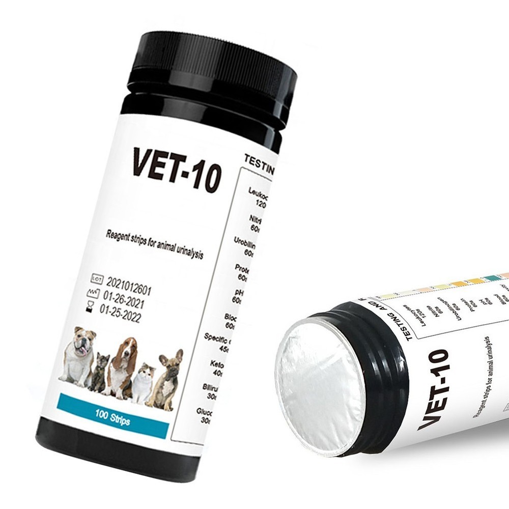 Dog Urine Test Strips 10 Parameters Non Invasive Home Testing Solution