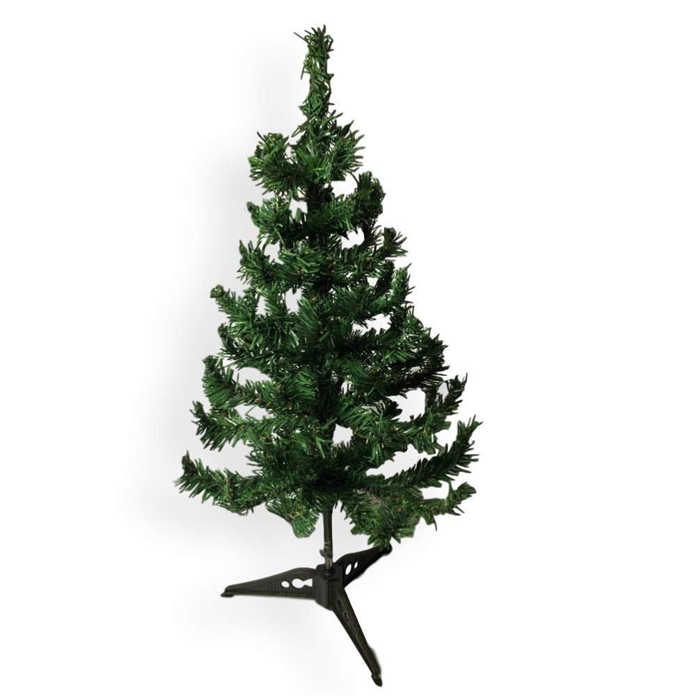 2 FT Undecorated Green Pine Artificial Christmas Tabletop Tree Stand
