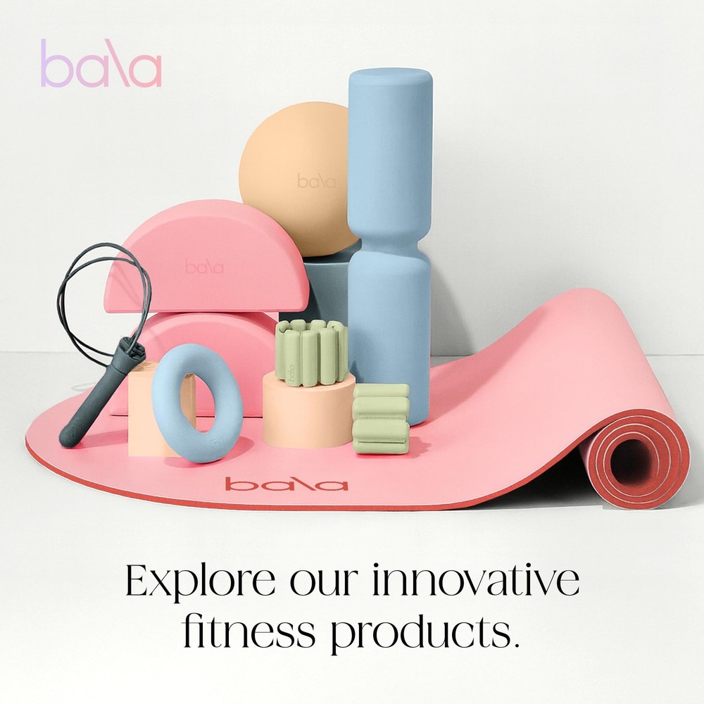 Bala Bangles Wrist & Ankle Weights for Women & Men - Adjustable Silicone