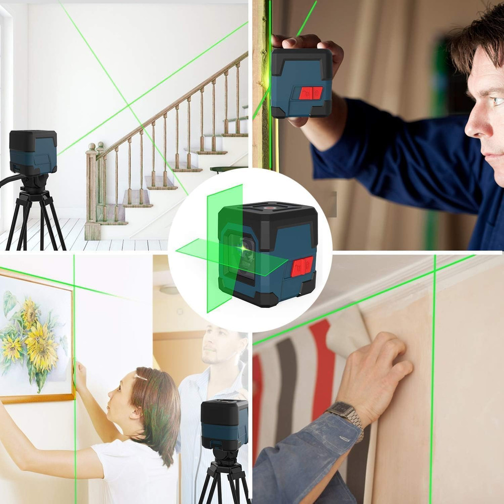 Laser Level, Cross Line Laser with Self-Leveling, Vertical and Horizontal Line,
