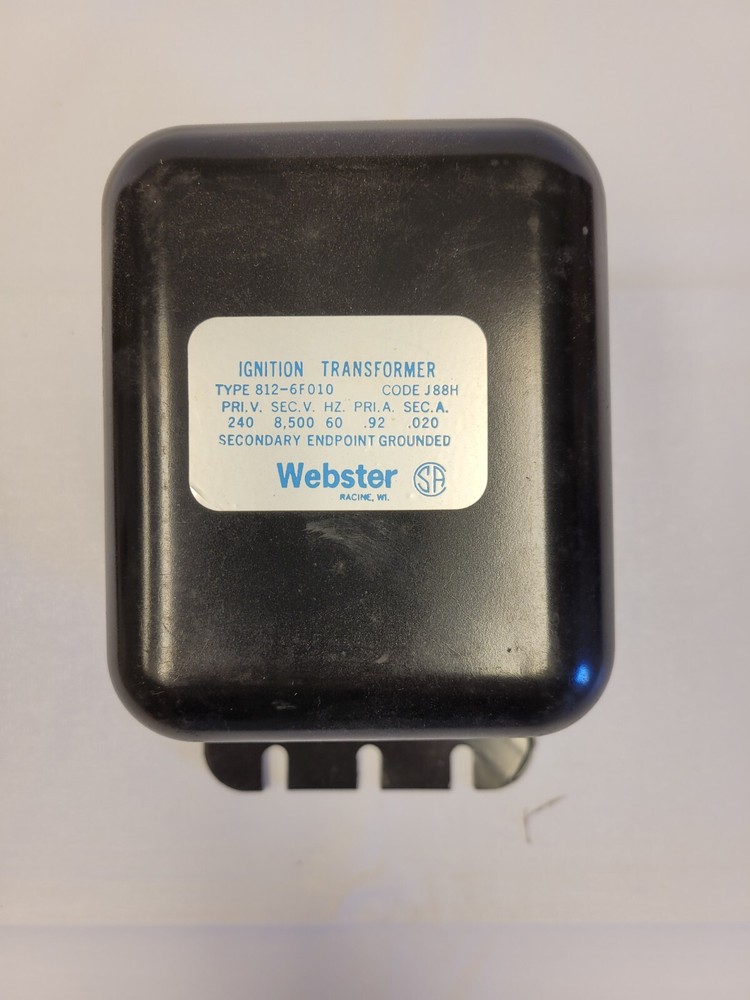 Webster Ignition Transformer Type: 812-6F010