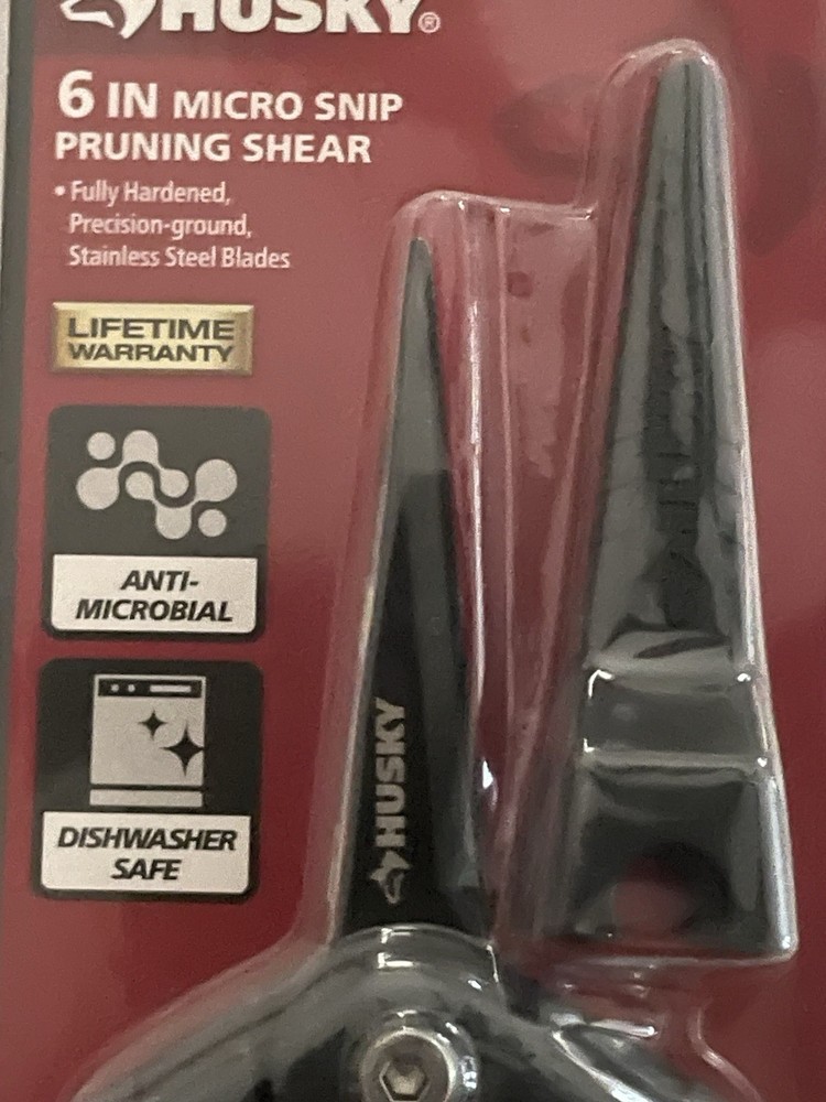 Husky 8" Bypass Pruner & 6" Micro Snips Pruning Shears 2 Pack