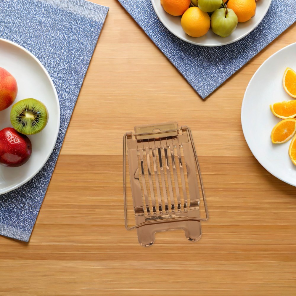 Stainless Steel Egg Cutter Deviled Slicer Adjustable for Boiled Eggs