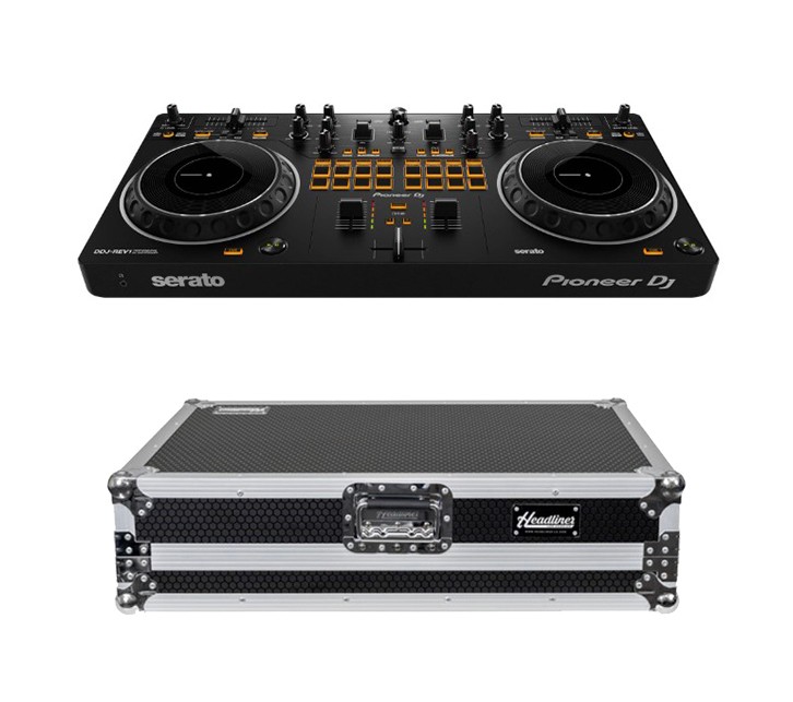 Pioneer DJ DDJ-REV5 Scratch-style DJ controller + Headliner Flight Case