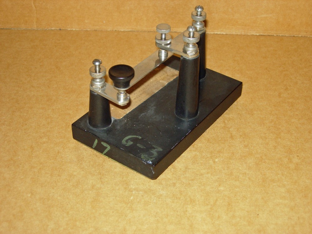 ANTIQUE CENCO LABORATORY STRAP KEY or TAPPER, NICE CONDITION, COMPLETE & WORKING