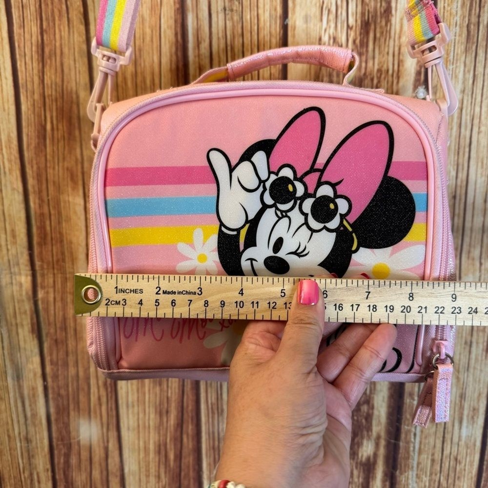 Disney Minnie Mouse Lunch Box Pink Adjustable Strap
