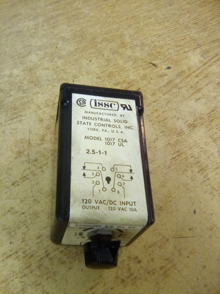 ISSC 1017 Time Delay Relay 120Vac