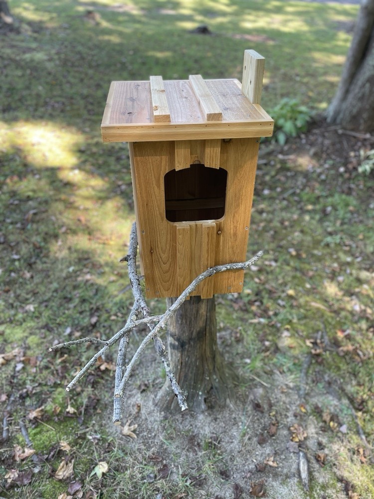 Cedar Barred Owl Nest Box Unfinished