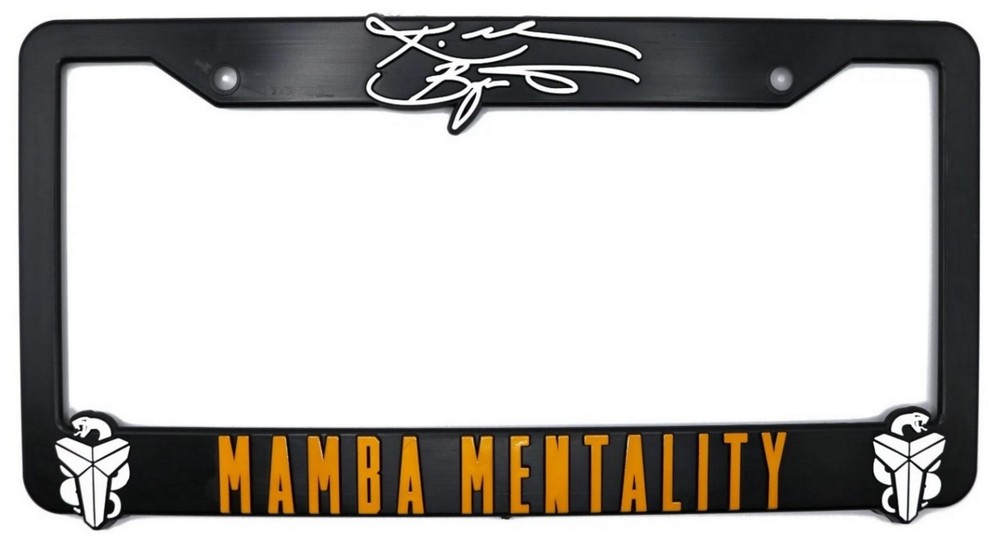 Kobe Bryant Mamba Mentality 3D Raised License Plate Frame