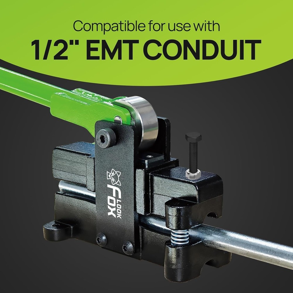 Conduit Bender, 12~14.3mm（9/16in）- Adjustable Offset for Flexible & Precise Bend