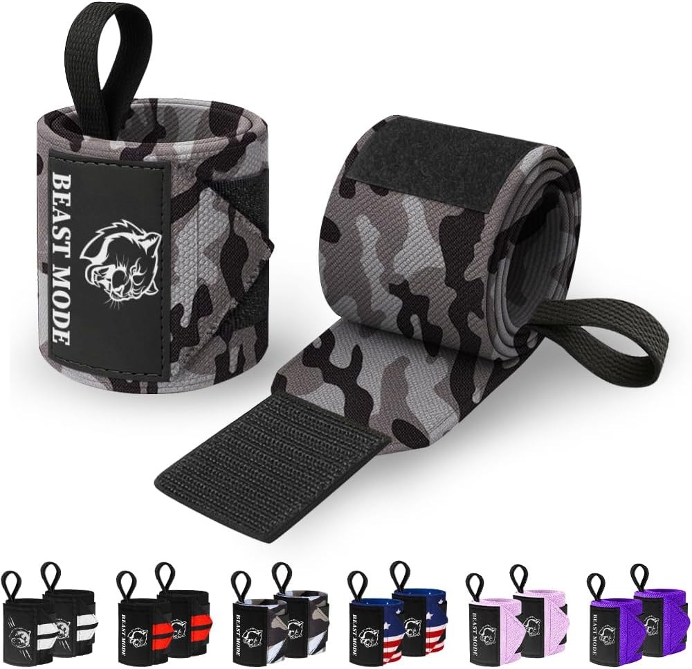 Heavy duty wrist wraps for weightlifting