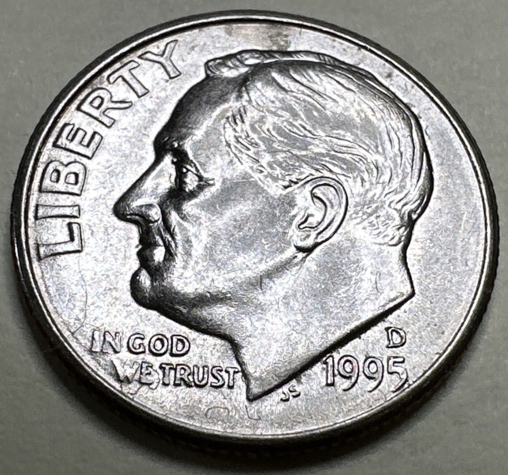 1995 D Roosevelt Dime  10C 7860N