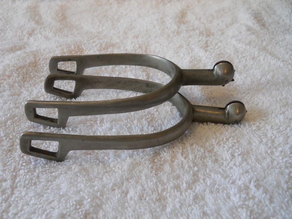 solid nickel spurs english ladies