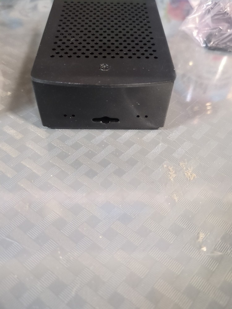 Raspberry Pi 4 Metal Enclosure Protective Box Shell Case Only Black #45