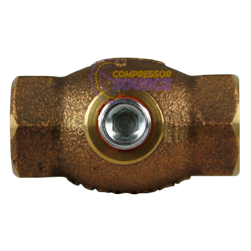 1/8" Solid Cast Brass In Line Horizontal In Line Check Valve for Air Compressor