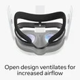 Open Facial Interface for VR Headset, Increases Comfort