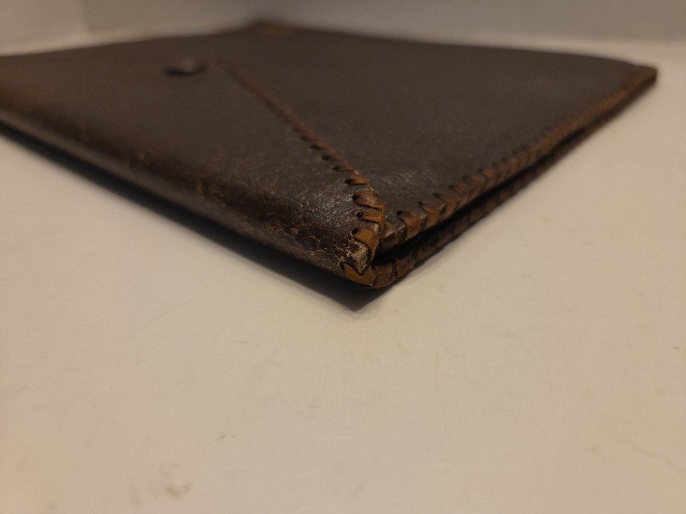 Vintage Leather Document Holder /folder / portfolio