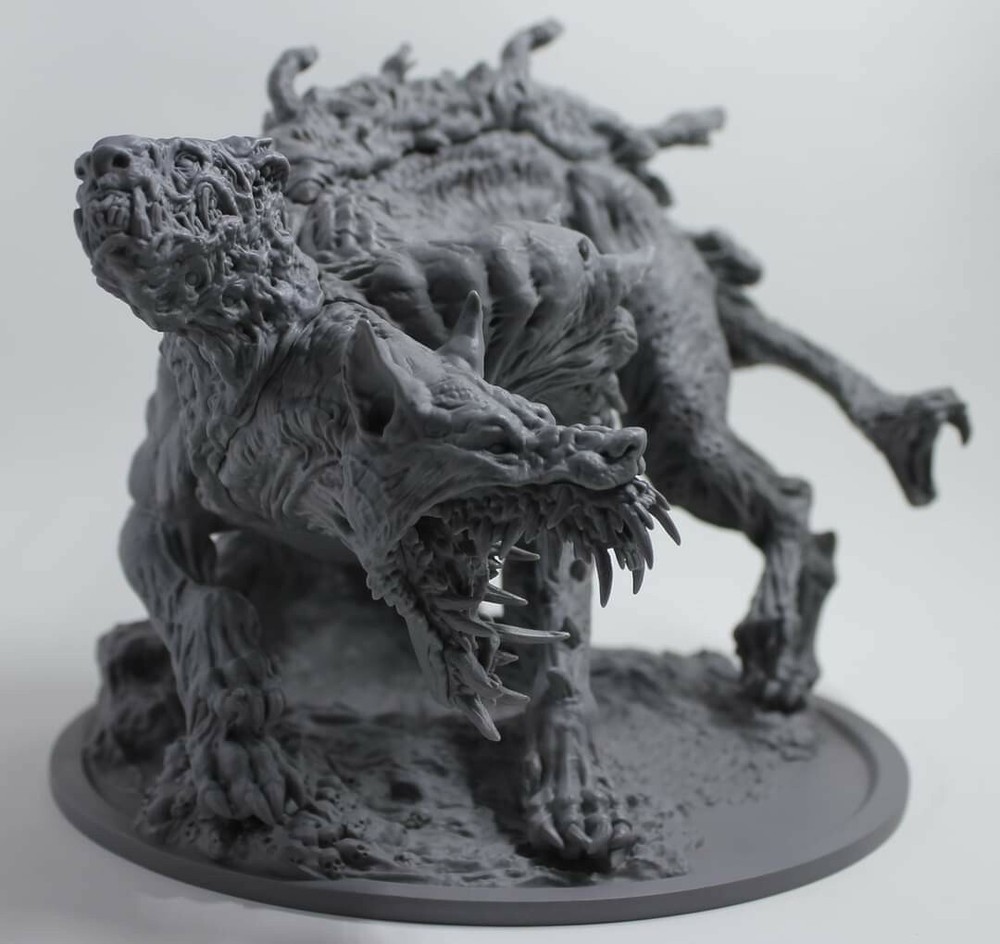 Monster Cerberus Resin Statue Custom Kit