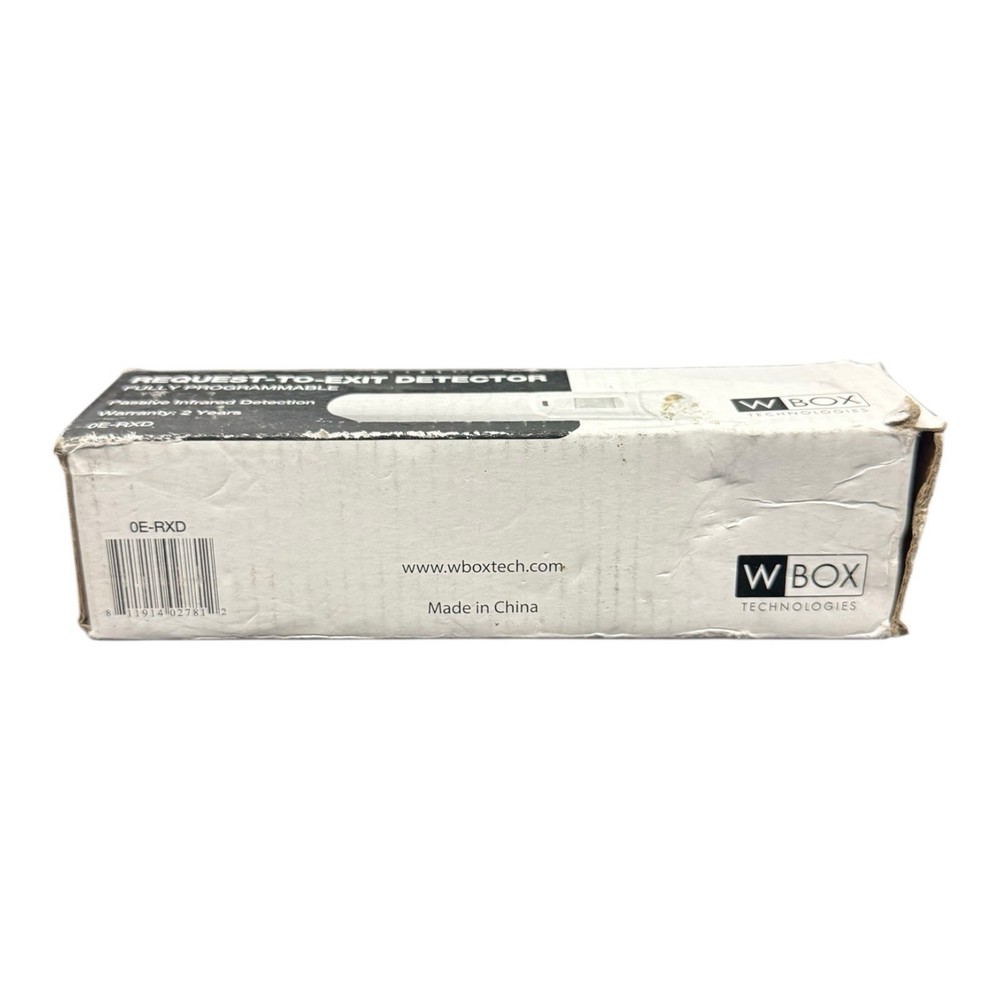 W Box 0E-RXD Passive Infrared Request to Exit Detector Fully Programmable – New