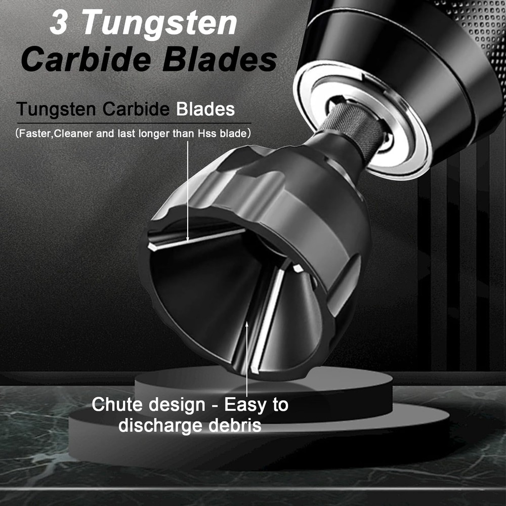 Deburring External Chamfer Tool with Tungsten Carbide Blade, Remove Burrs for...