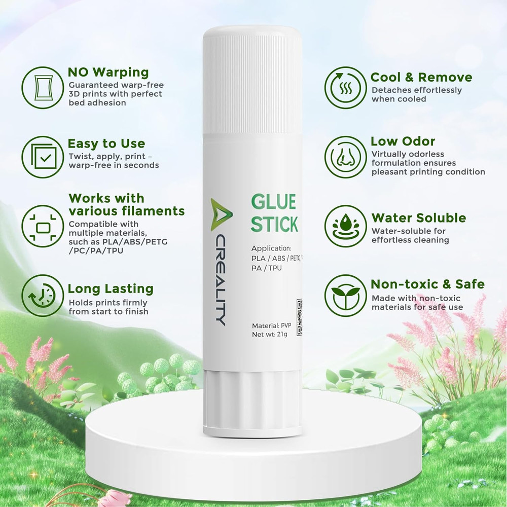 Printer Glue Sticks 4 Pack Enhanced First Layer Adhesion Reduce Warping on Hot B