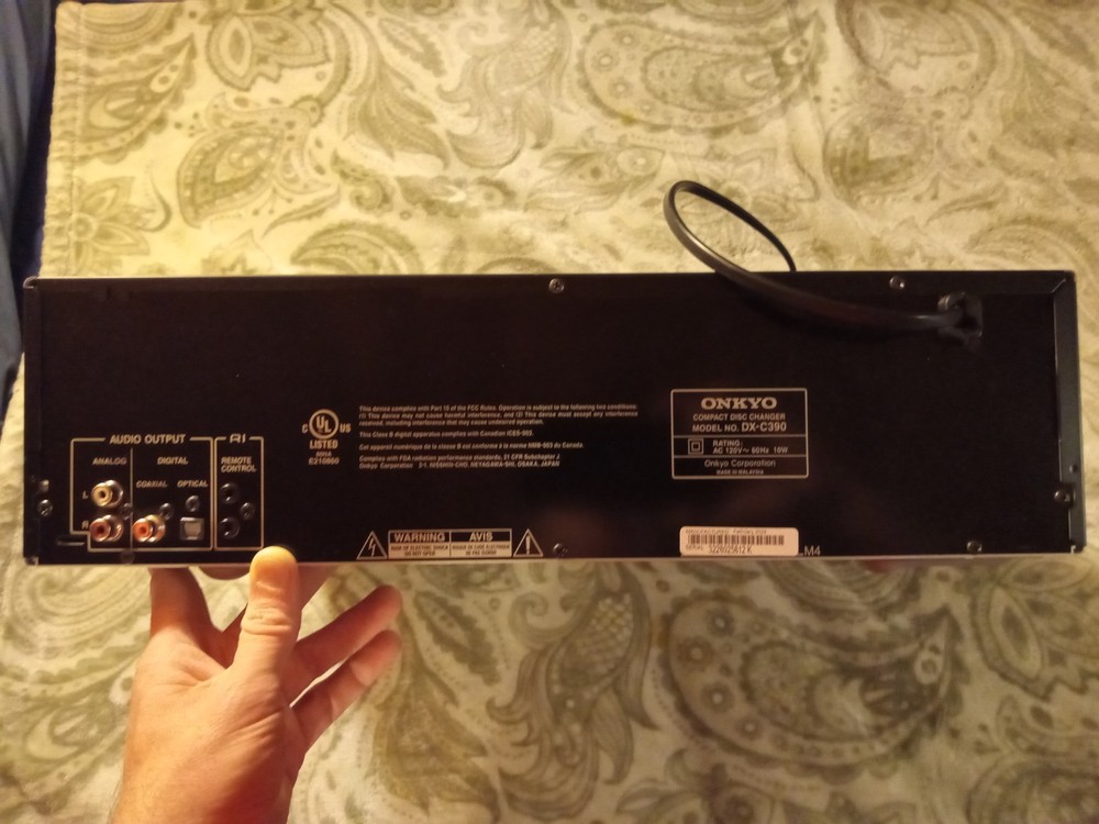 Onkyo DX-C390 6-Disc CD Carousel Changer - Tested