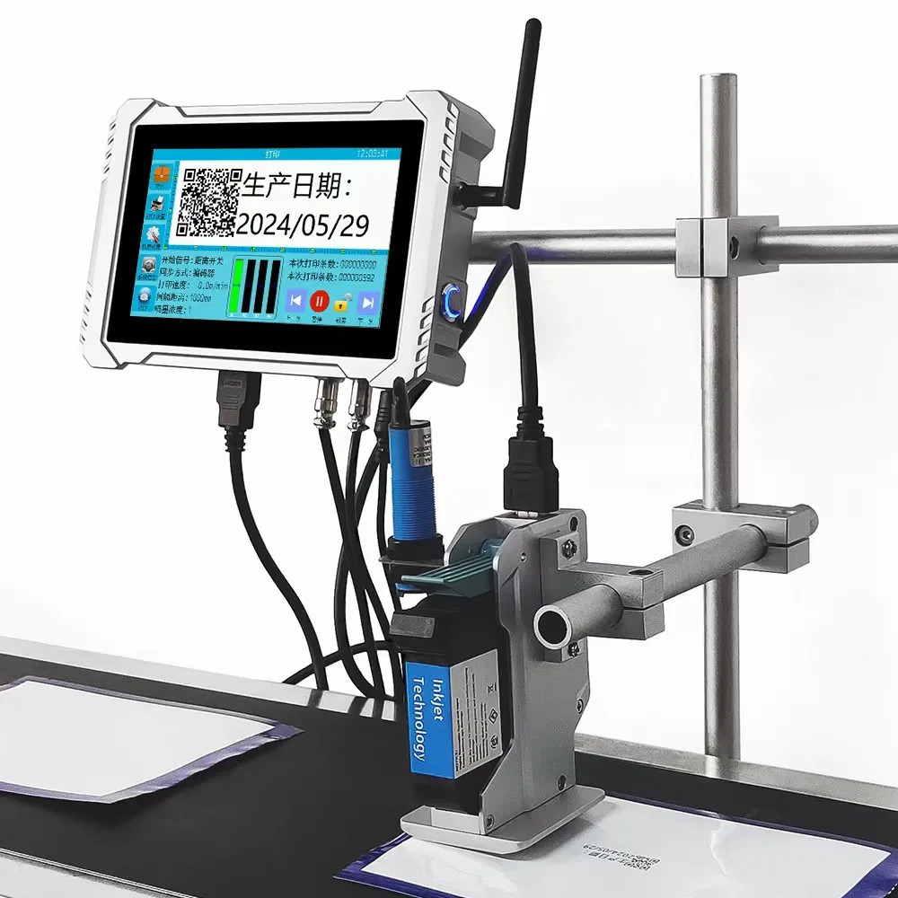 12.7mm Variable Qr Bar Code Online Inkjet Printer Automatic Thermal Printer