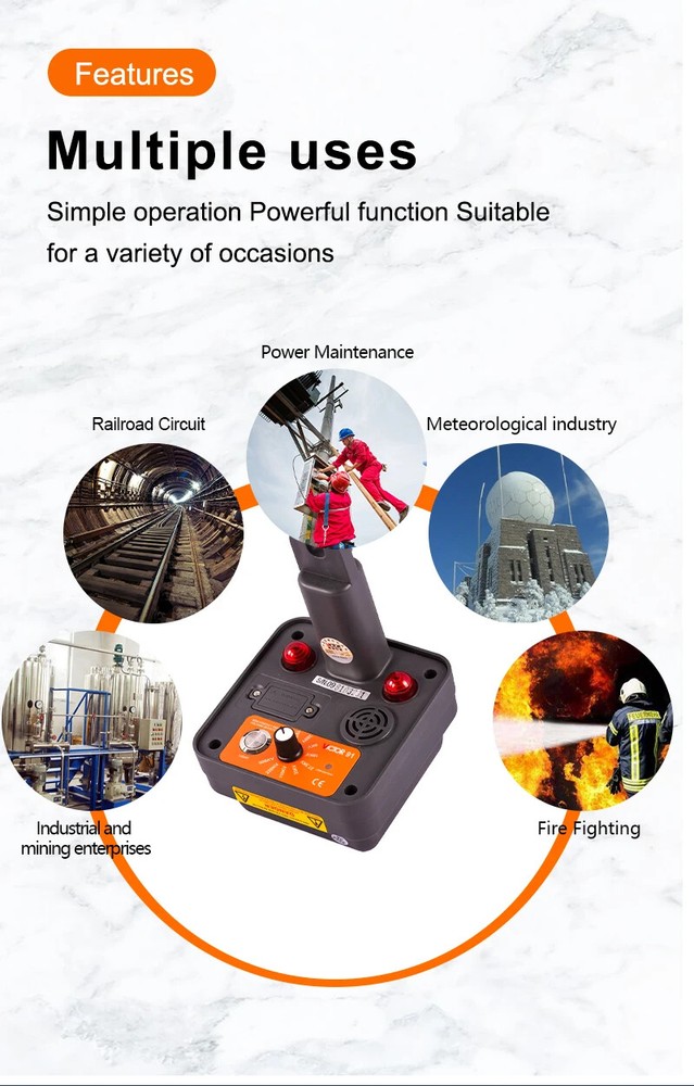 Non-contact High-voltage Electroscope Remote IP65 Rod Cable Detector Test Tool