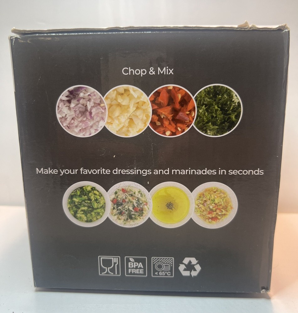 NEW Mueller Large Rolling Chopper Vegetable Garlic Food Processor New